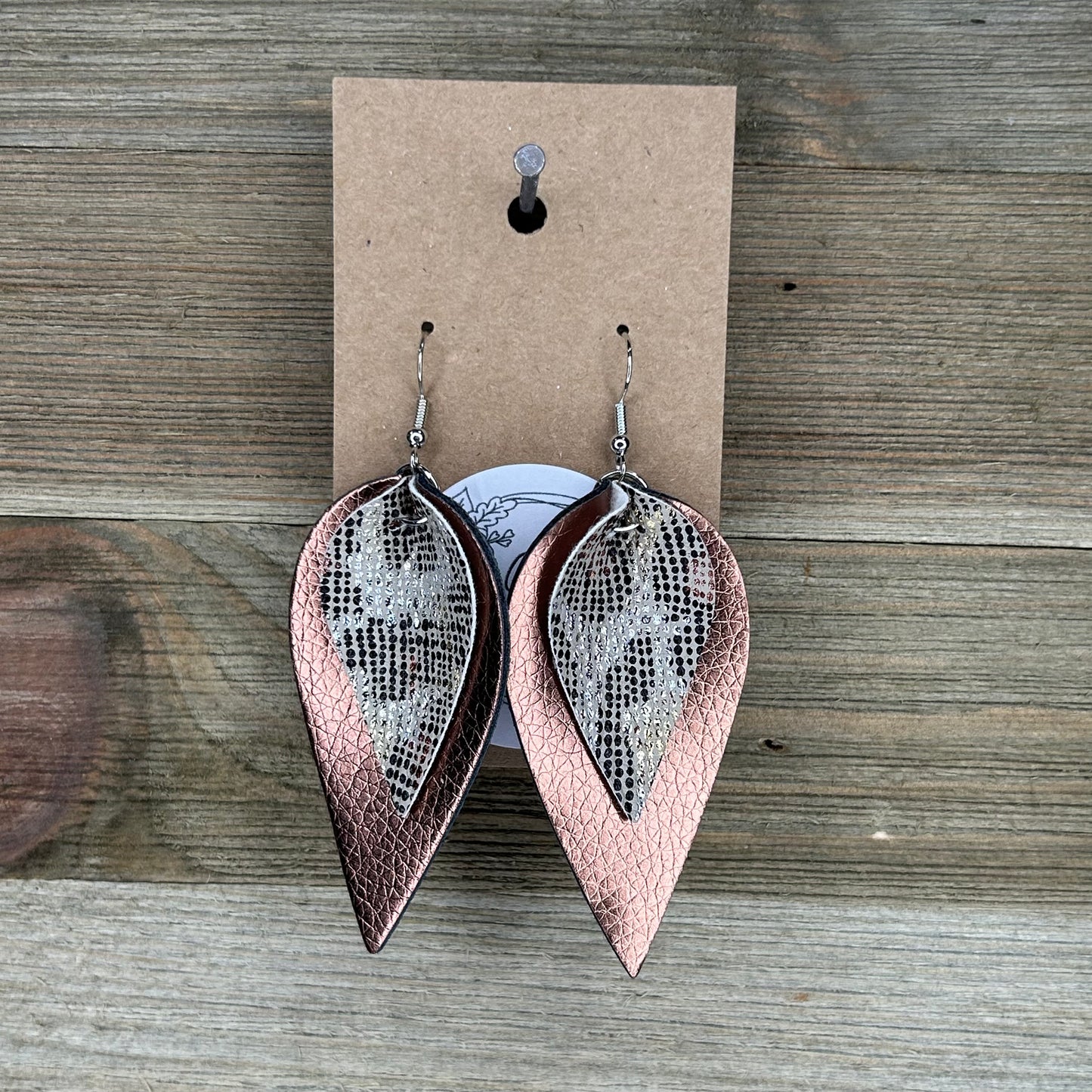 Shiny Double Layer Earrings