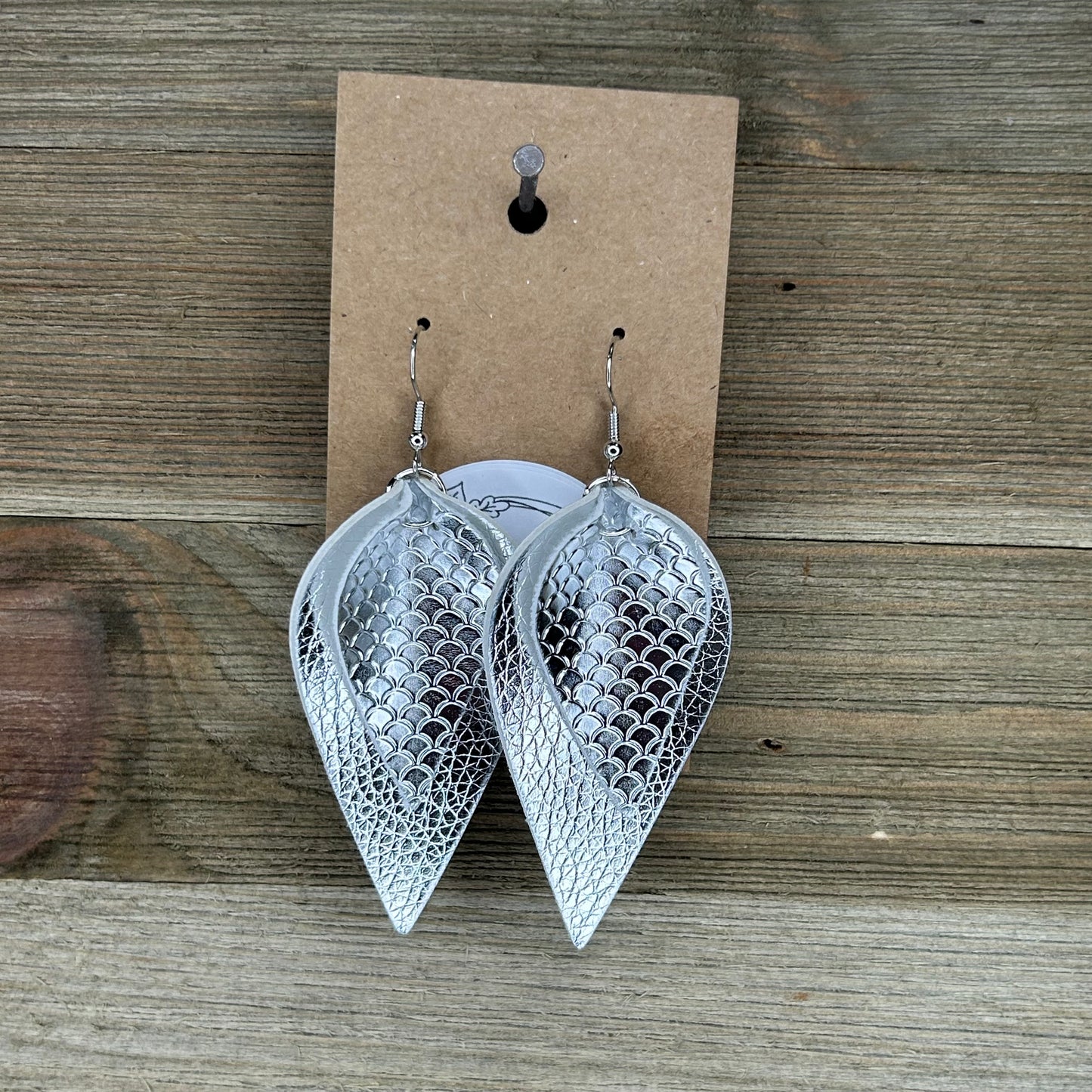 Shiny Double Layer Earrings