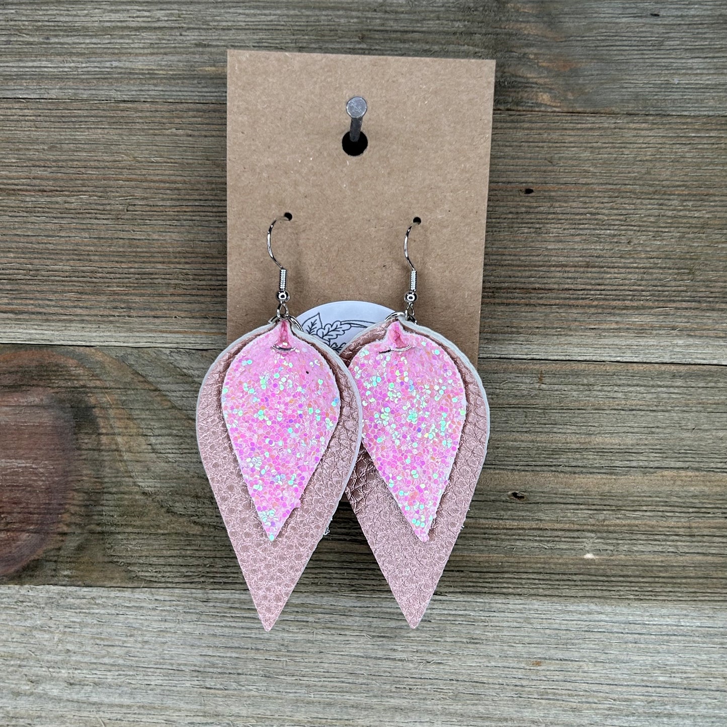 Shiny Double Layer Earrings