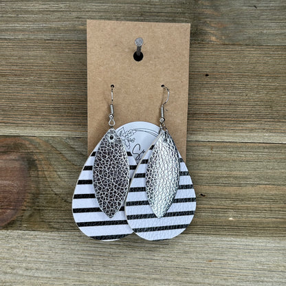 Striped Layered Earrings