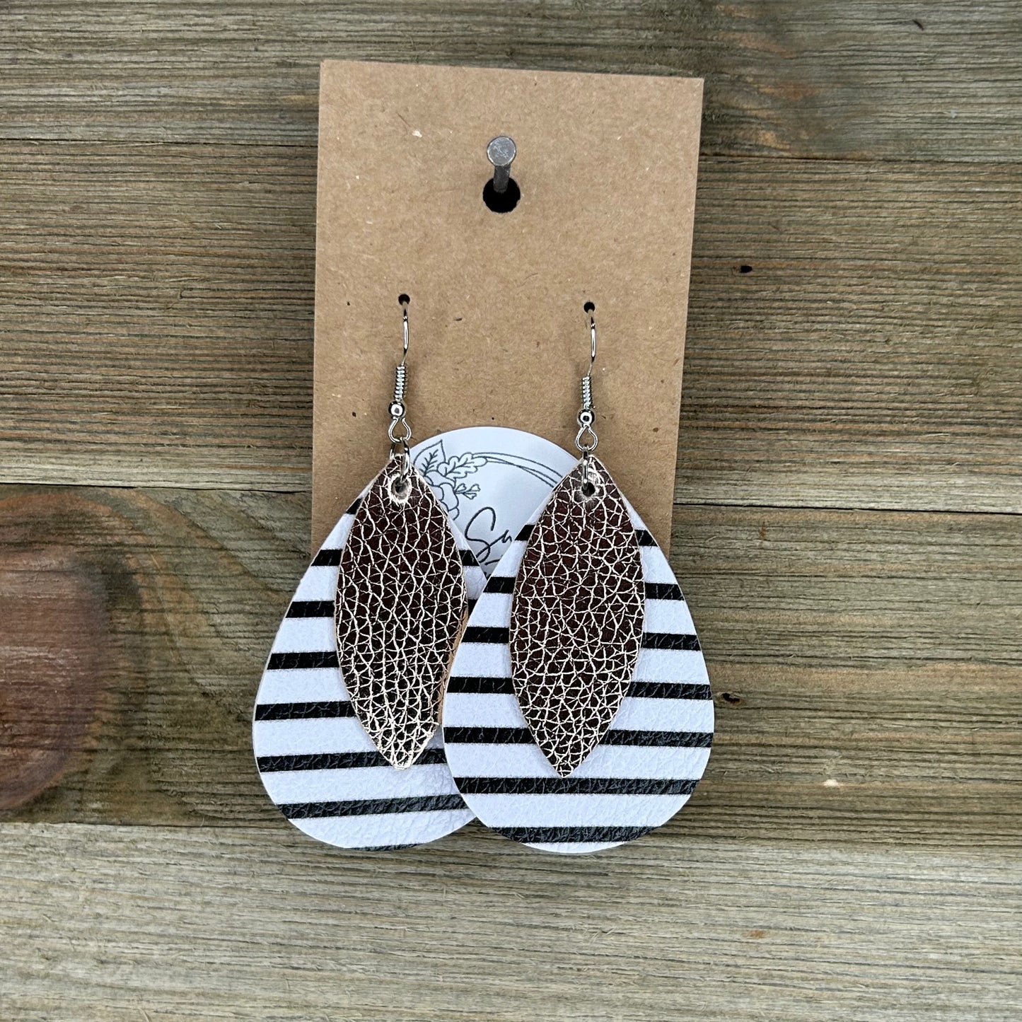 Striped Layered Earrings