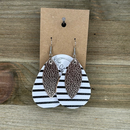 Striped Layered Earrings