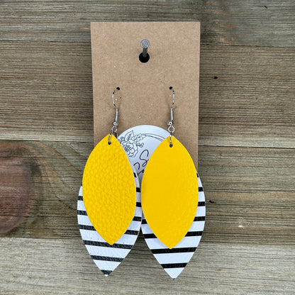 Striped Layered Earrings