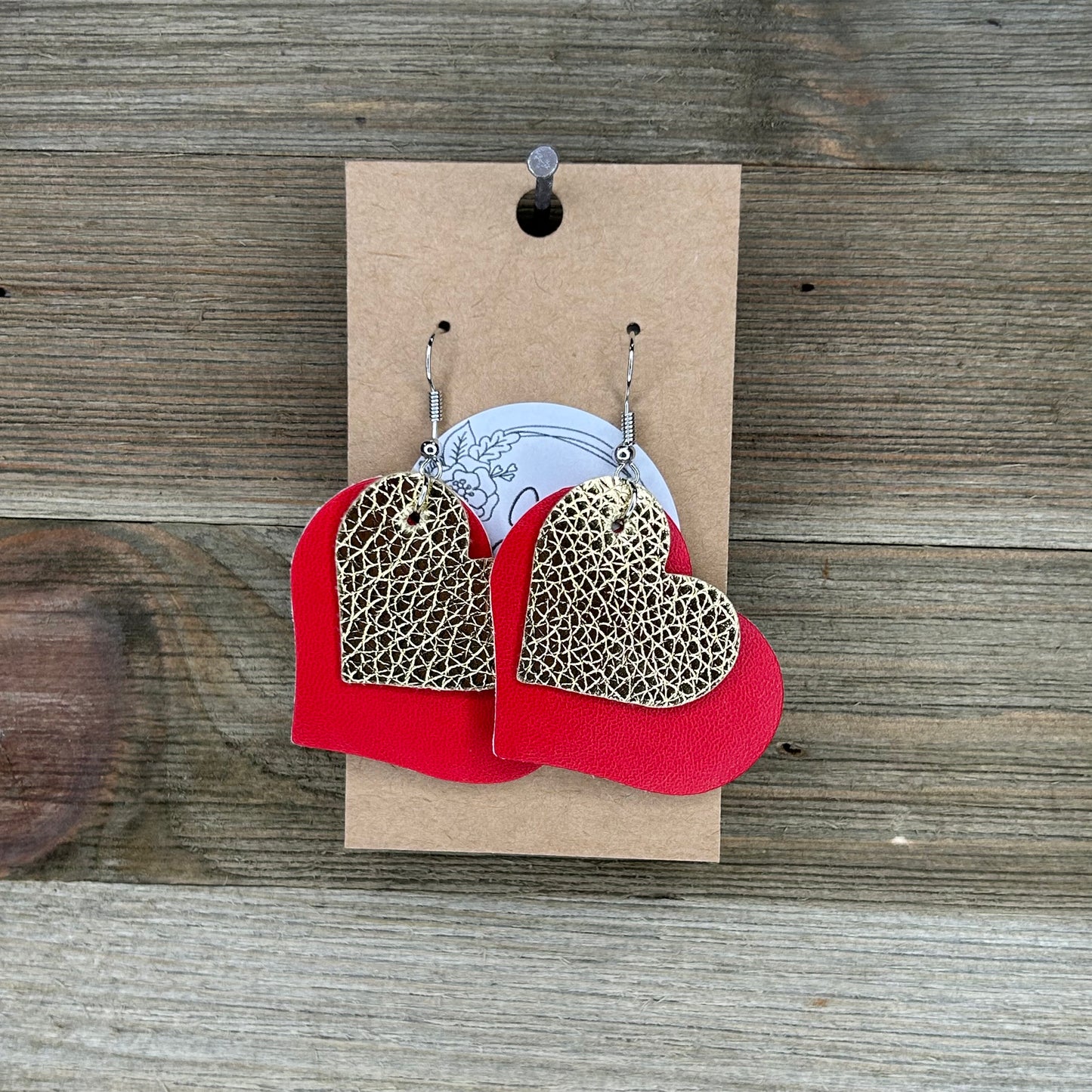 Double Layered Valentines Earrings