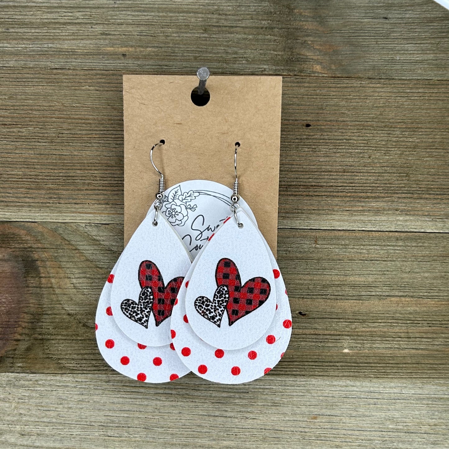 Double Layered Valentines Earrings