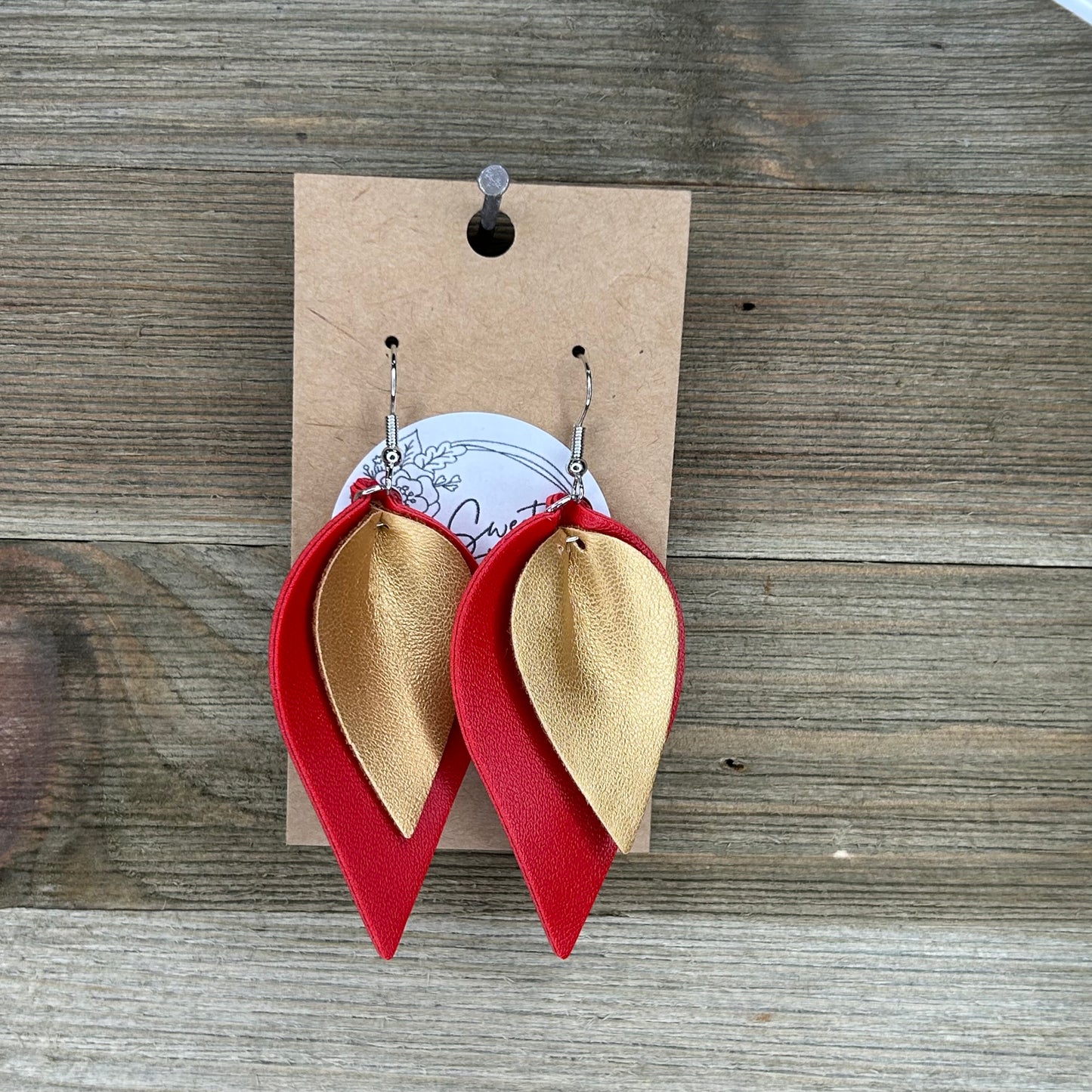 Double Layered Valentines Earrings