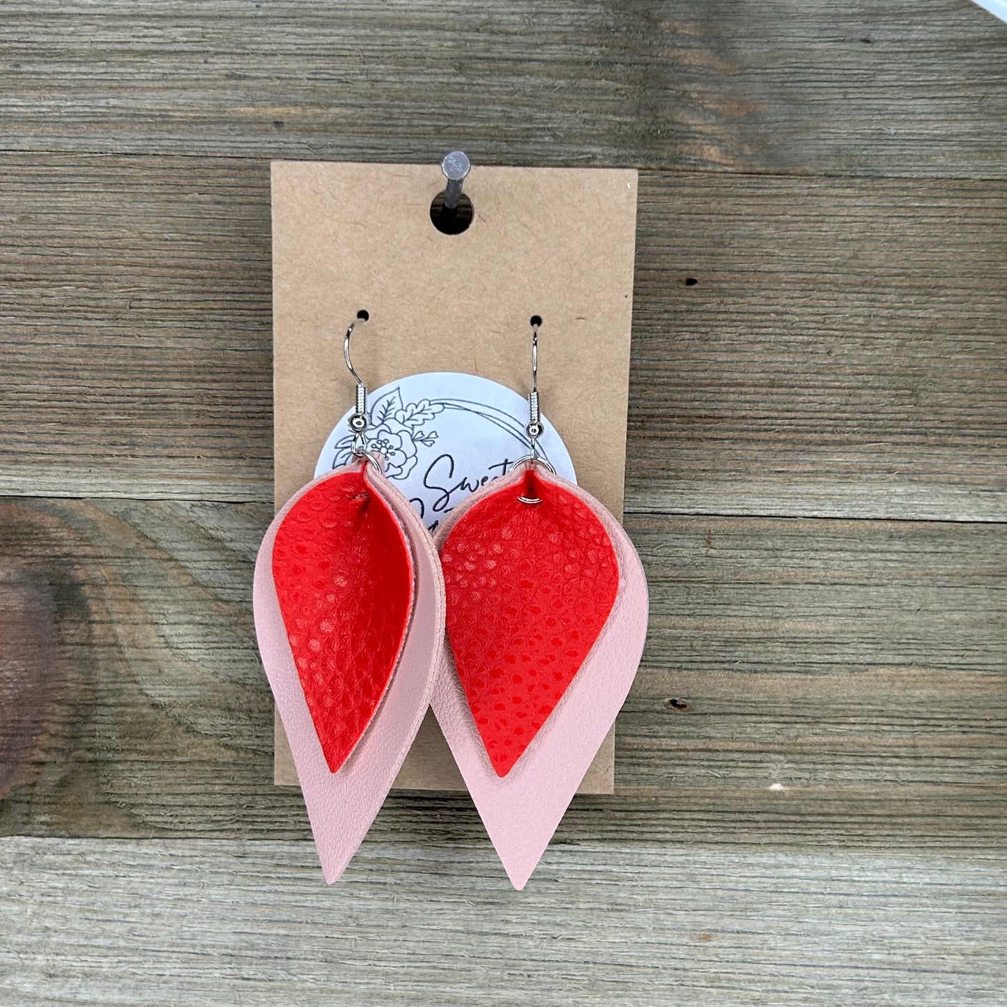 Double Layered Valentines Earrings