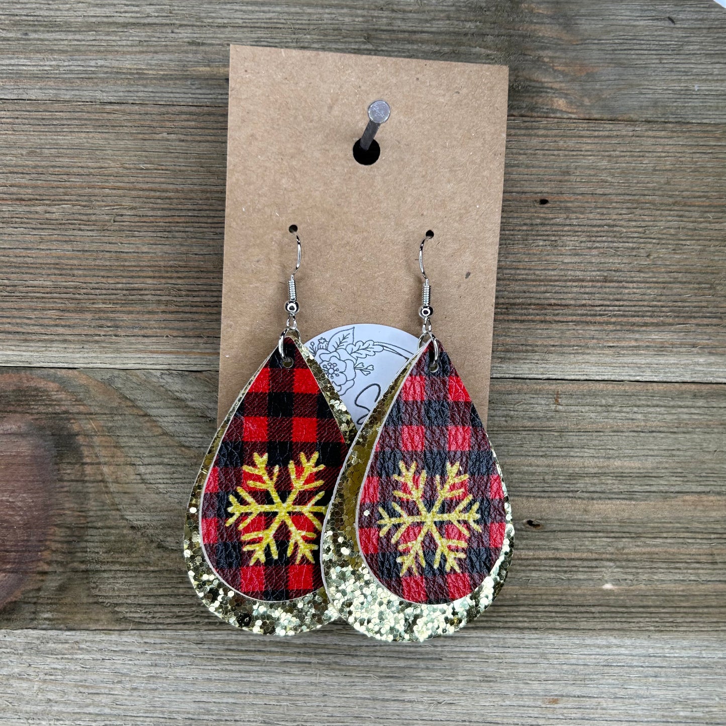 Double Layered Christmas Earrings