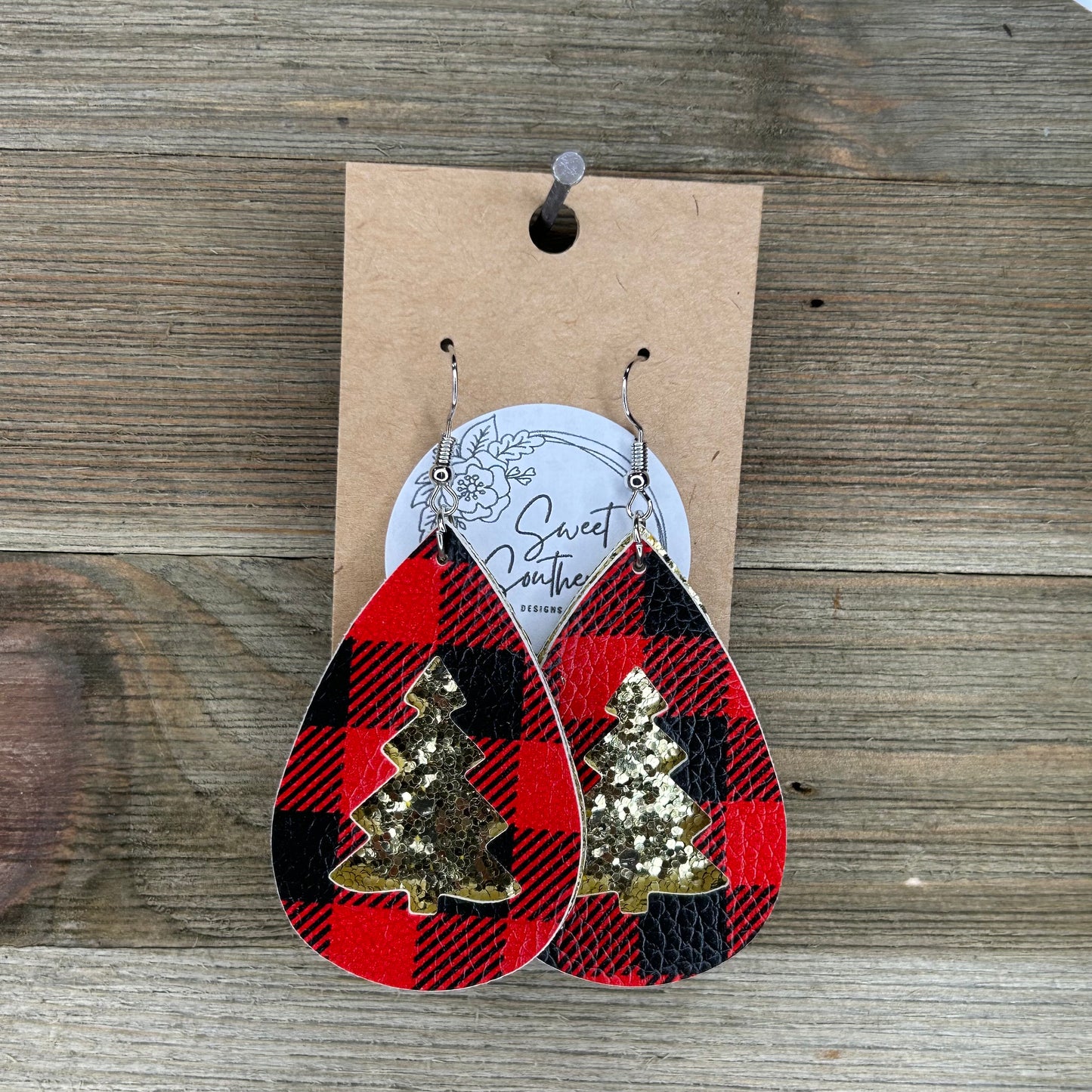 Double Layered Christmas Earrings