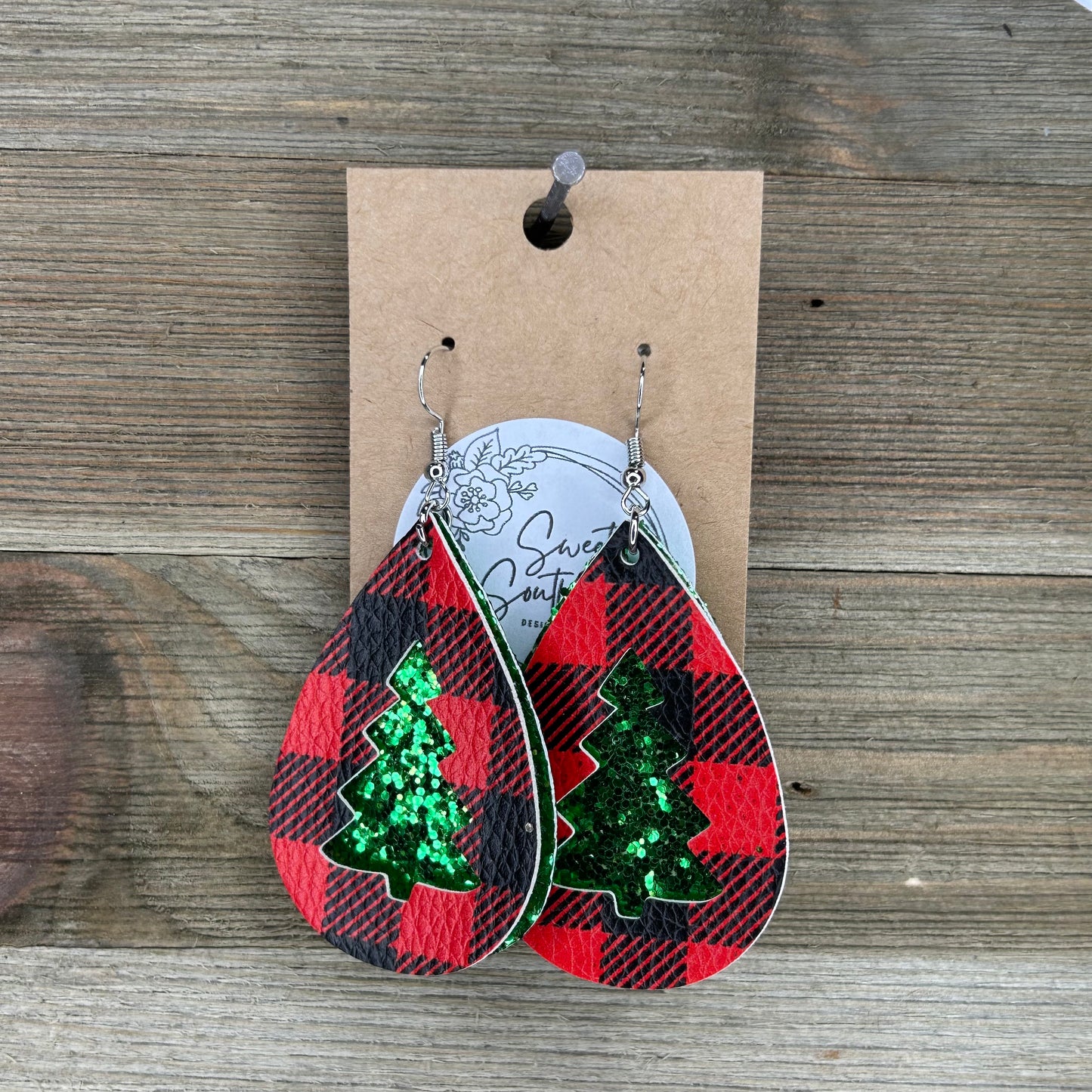 Double Layered Christmas Earrings
