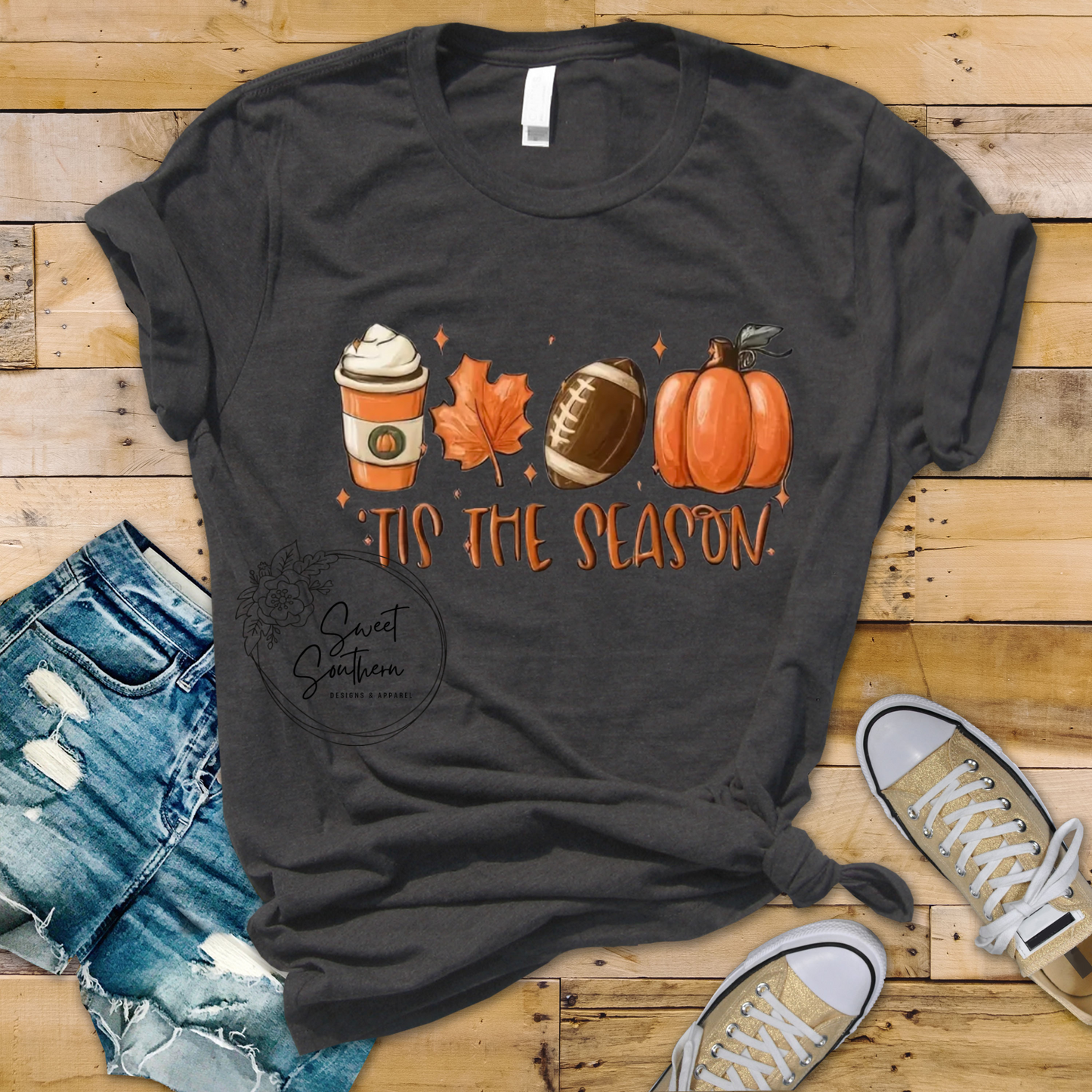 football 'tis the season-fall t-shirt