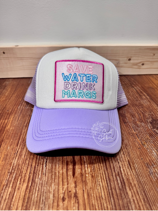 save water drink margs hat