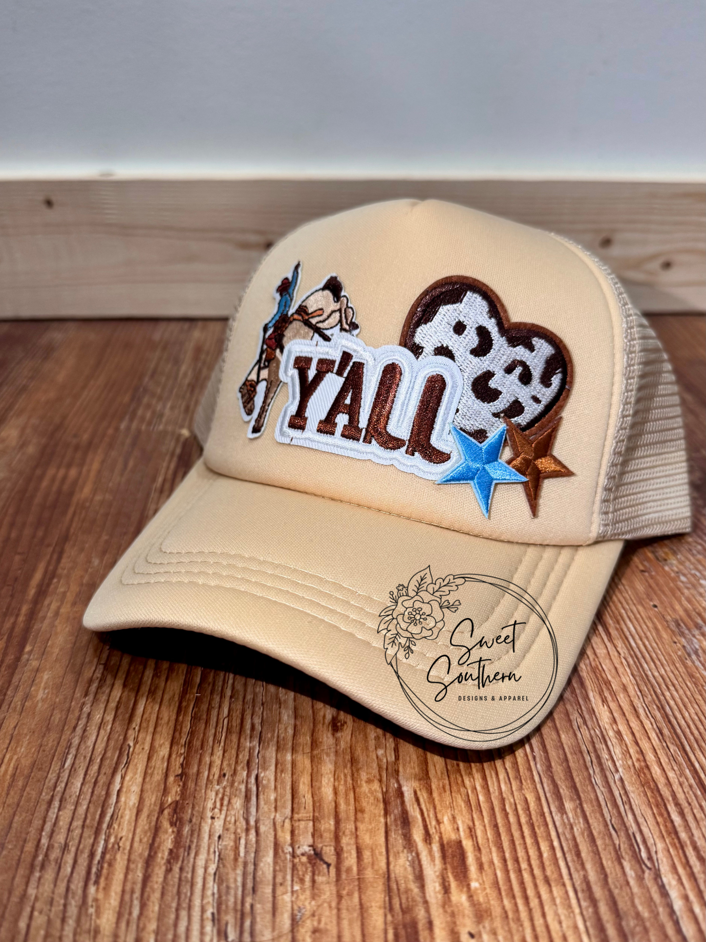 y'all bucking bronc hat