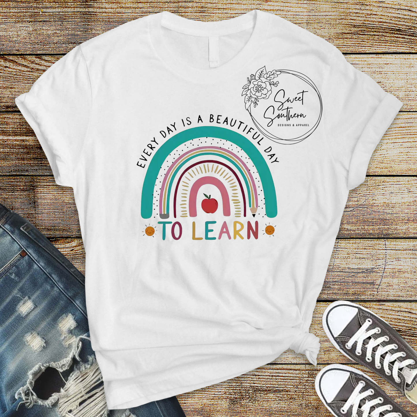 everyday is a beautiful day to learn t-shirt