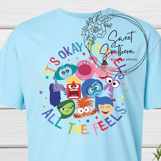 all the feels t-shirt