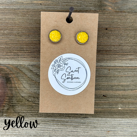 Druzy Stud Earrings