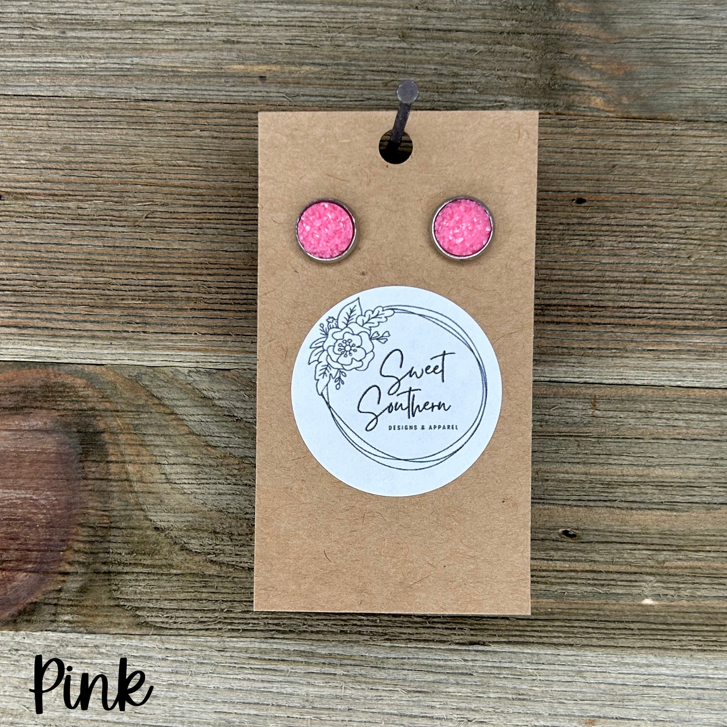 Druzy Stud Earrings