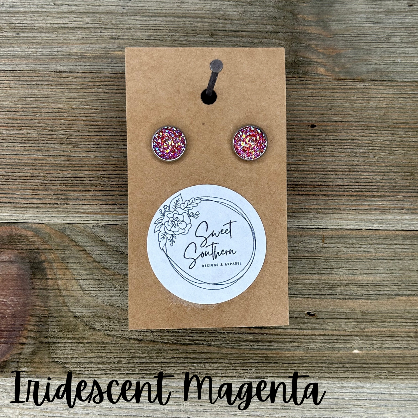 Druzy Stud Earrings