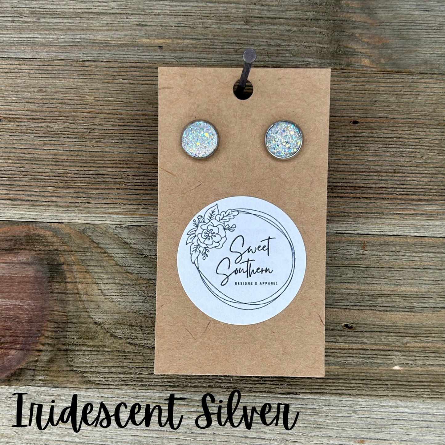 Druzy Stud Earrings