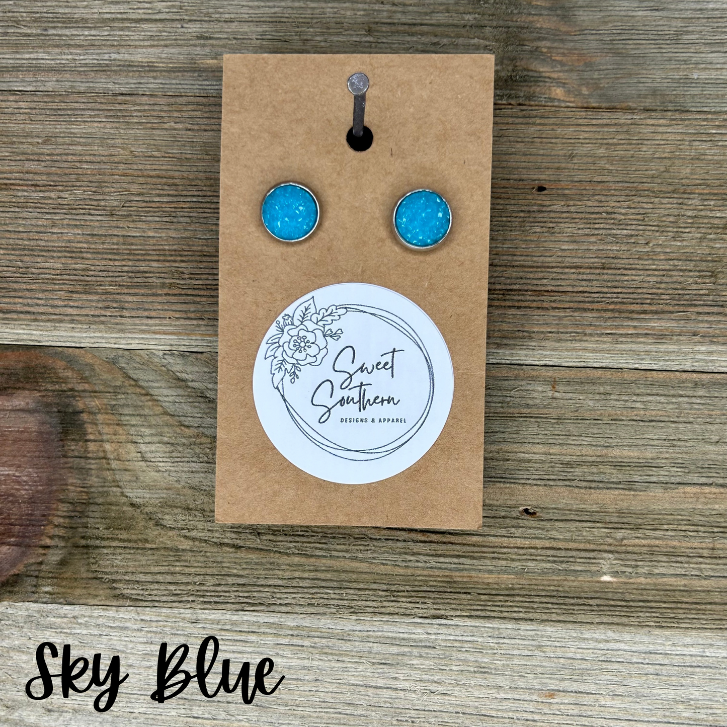 Druzy Stud Earrings