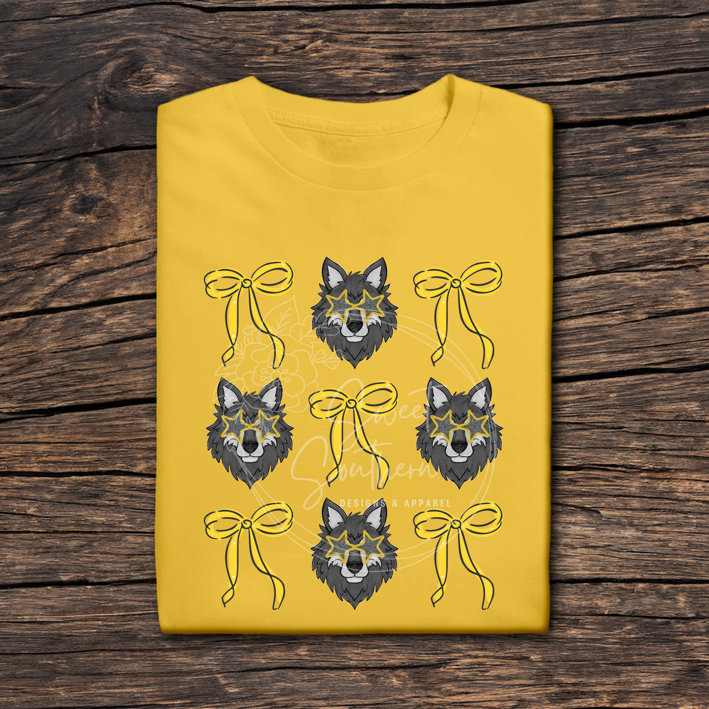 wolves coquette colored t-shirt