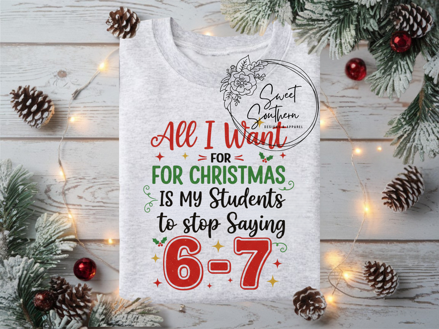 all I want for Christmas