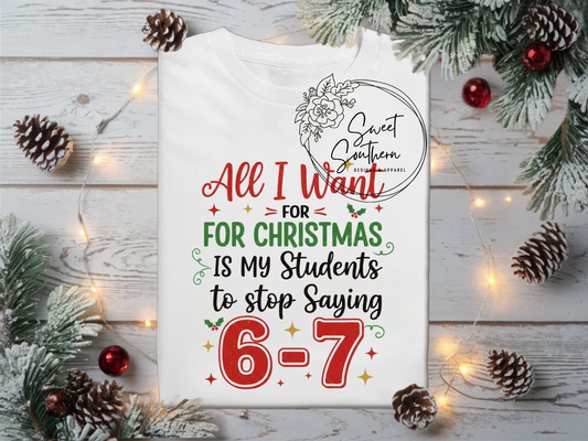 all I want for Christmas