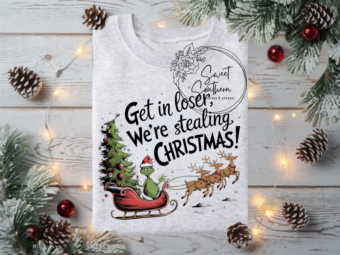 get in losers we're stealing christmas