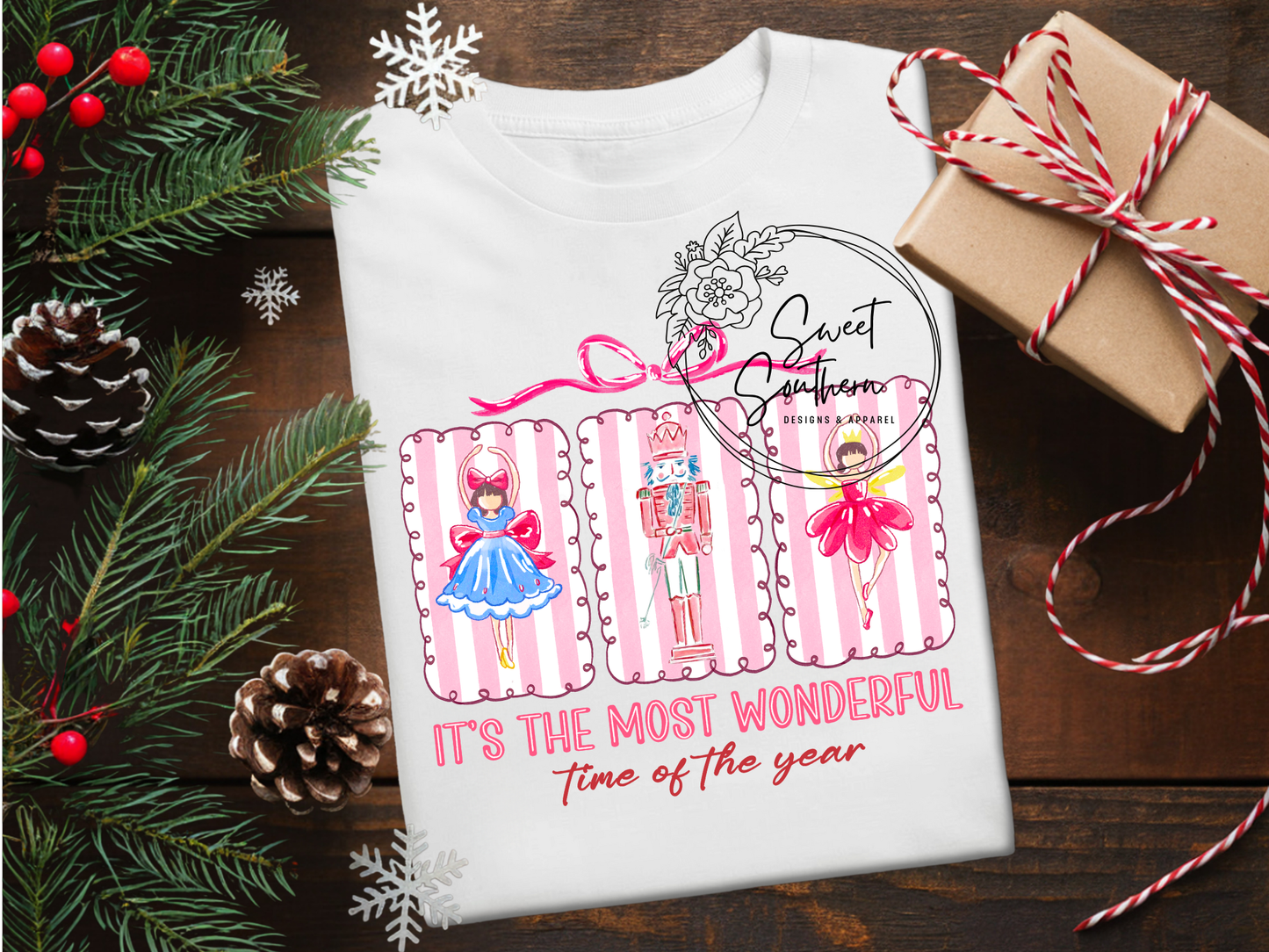 the most wonderful time - pink nutcracker